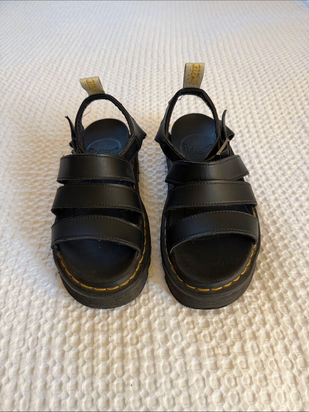 Doc Martens Black Leather Sandals
